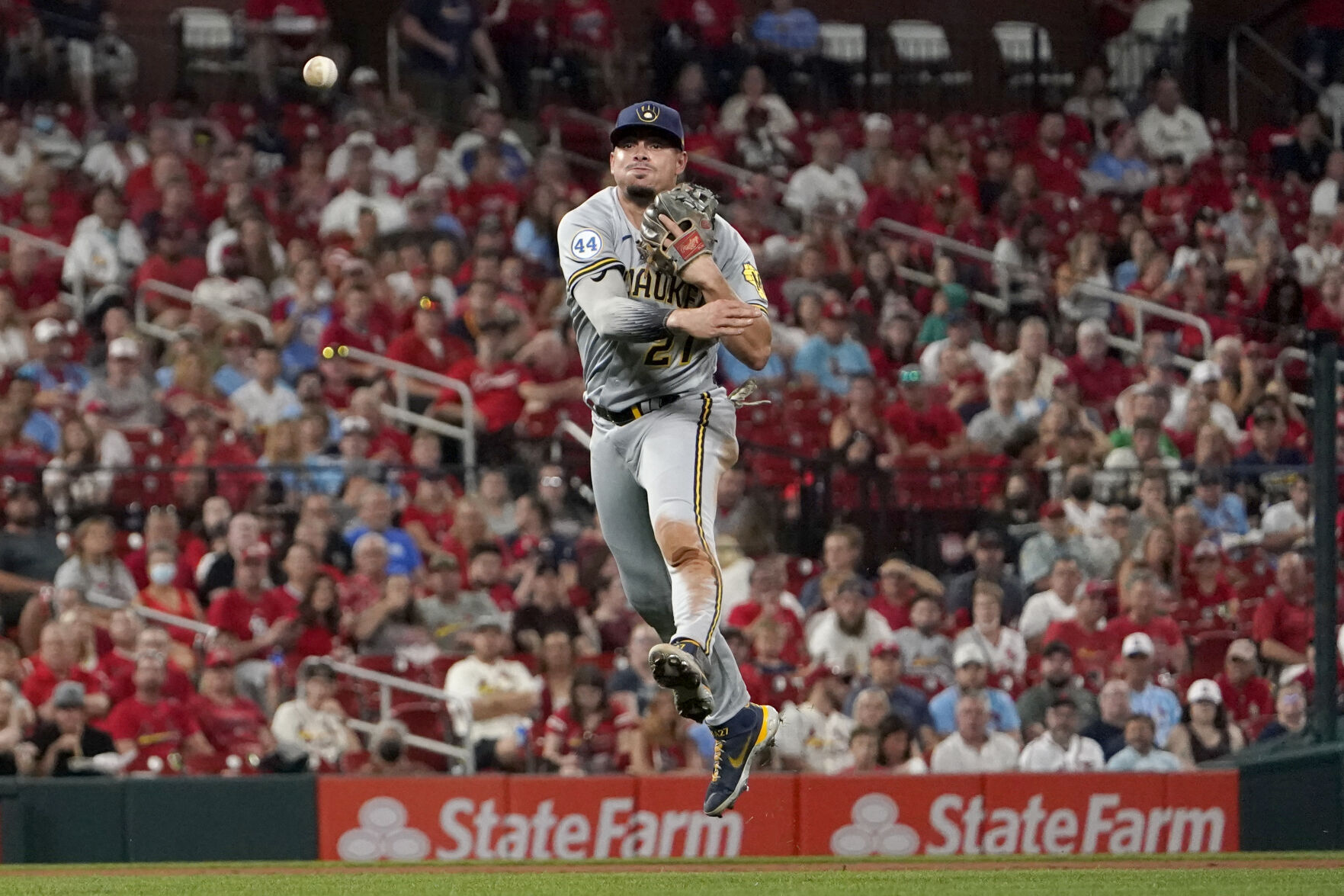 APTOPIX Brewers Cardinals Baseball